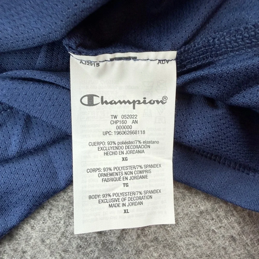 Champion T-Shirt Men's XL Blue Short Sleeve Performance Mesh Top CHP160 AN - Picture 3 of 6